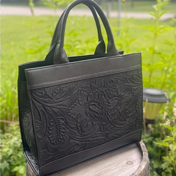 Handmade Crossover bag-Genuine leather - Picture 10 of 14